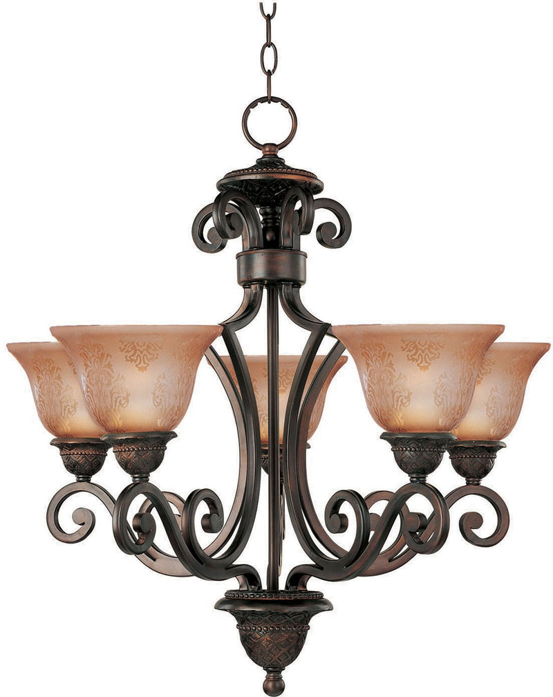 Maxim 11244SAOI Symphony Five Light Chandelier, Oil Rubbed Bronze Main Image.jpg