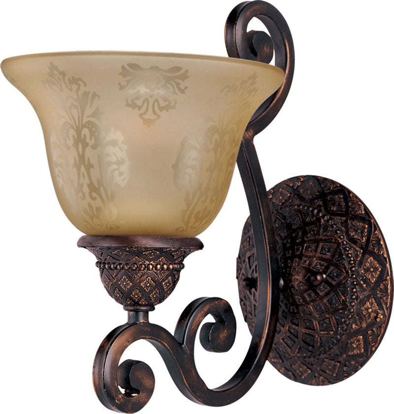 Maxim 11246SAOI Symphony One Light Wall Sconce, Oil Rubbed Bronze Main Image.jpg