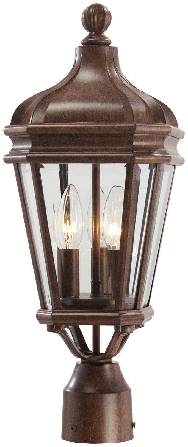 Minka-Lavery 8695-61 Harrison Three Light Post Mount, Vintage Rust Alternate Image.jpg