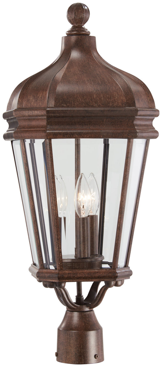 Minka-Lavery 8696-61 Harrison Three Light Post Mount, Vintage Rust Alternate Image.jpg