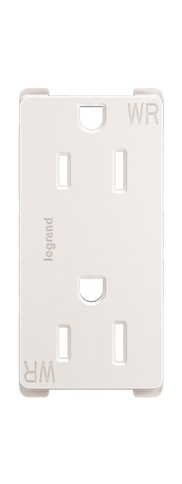 Legrand 885TRWRW radiant Outdoor Duplex Outlet, White Main Image