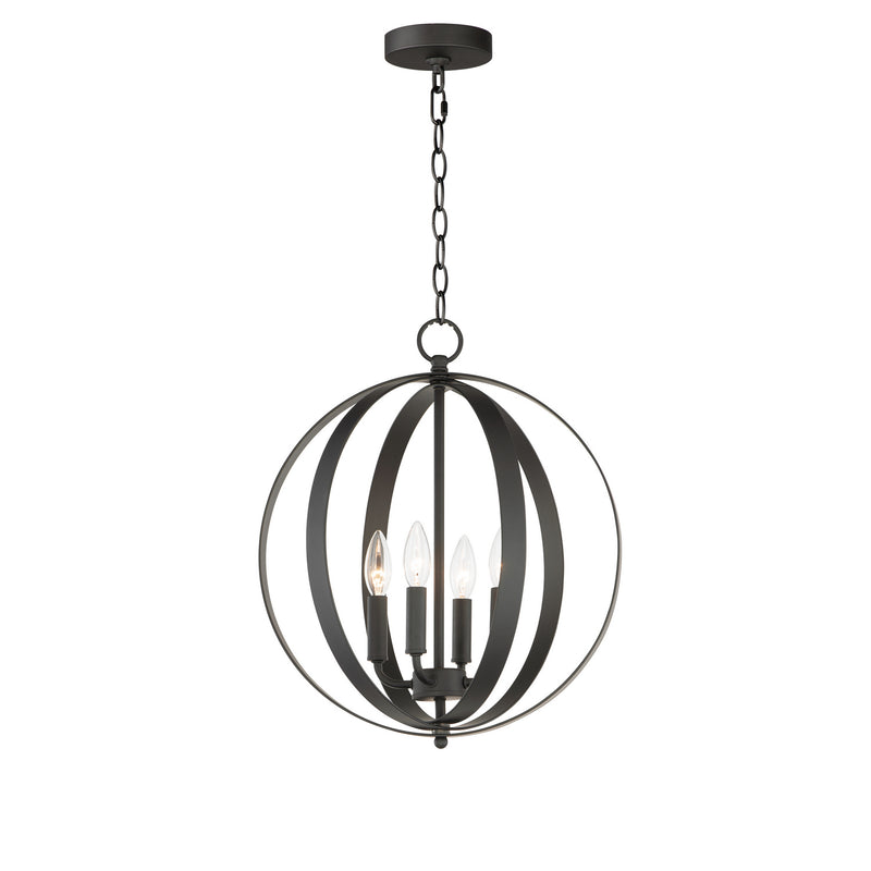 Maxim 10031BK Provident Four Light Chandelier, Black Main Image.jpg