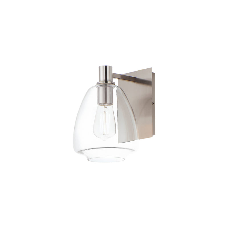 Maxim 11111CLSN Babylon One Light Wall Sconce, Satin Nickel Main Image.jpg
