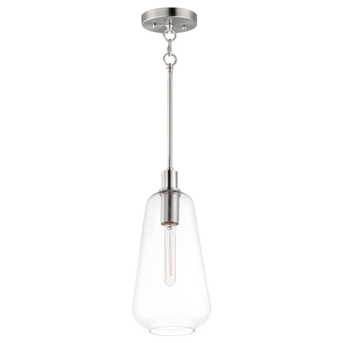 Maxim 11114CLSN Babylon One Light Pendant, Satin Nickel Main Image.jpg