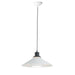 Maxim 11412BKWT Oslo One Light Pendant, Black / White Main Image.jpg