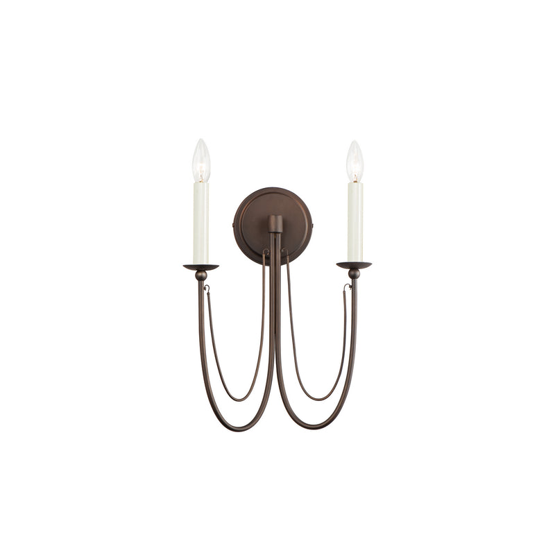 Maxim 12161CHB Plumette Two Light Wall Sconce, Chestnut Bronze Main Image.jpg