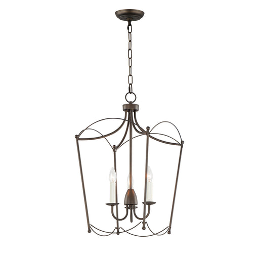 Maxim 12163CHB Plumette Three Light Pendant, Chestnut Bronze Main Image.jpg