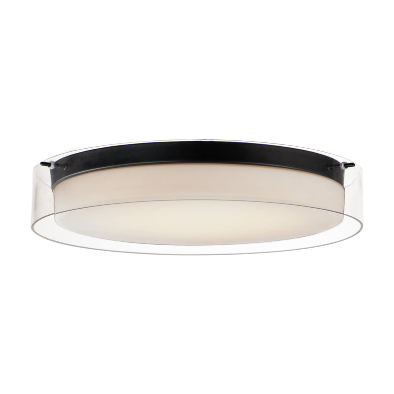 Maxim 12286CLSWBK Duo LED Flush Mount, Black Main Image.jpg