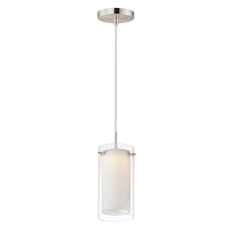 Maxim 12289CLSWSN Duo LED Mini Pendant, Satin Nickel Main Image.jpg