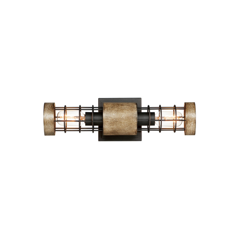 Maxim 12512DWBK Homestead Two Light Wall Sconce, Driftwood / Black Main Image.jpg