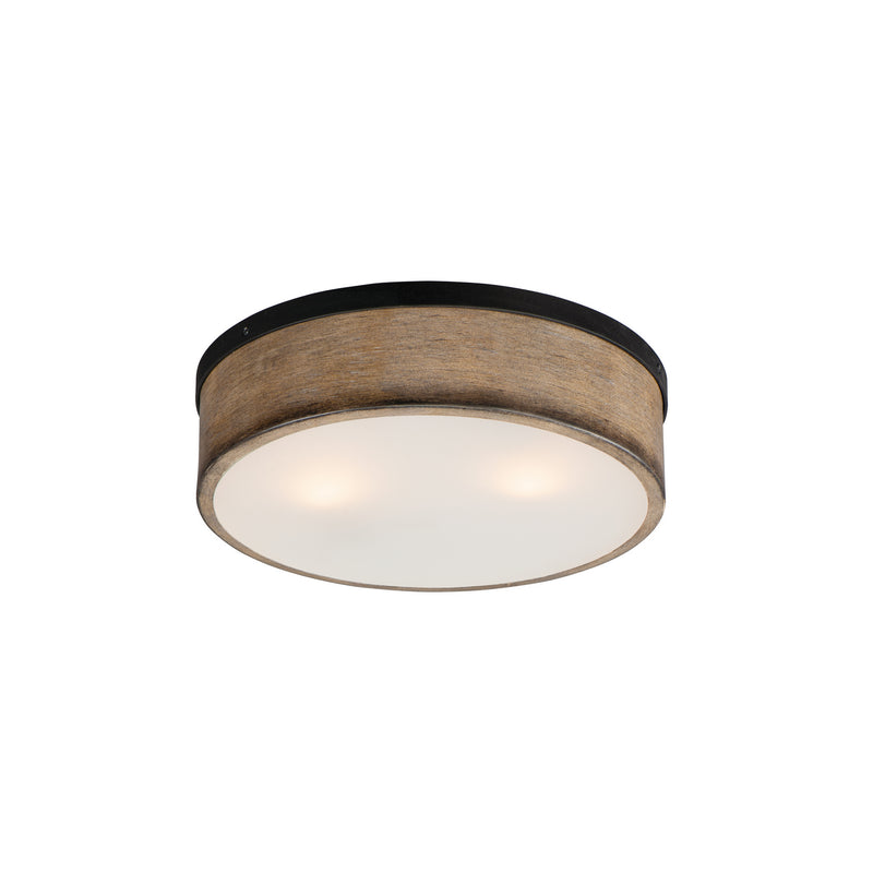 Maxim 14440DWBK Franklin Two Light Flush Mount, Driftwood / Black Main Image.jpg
