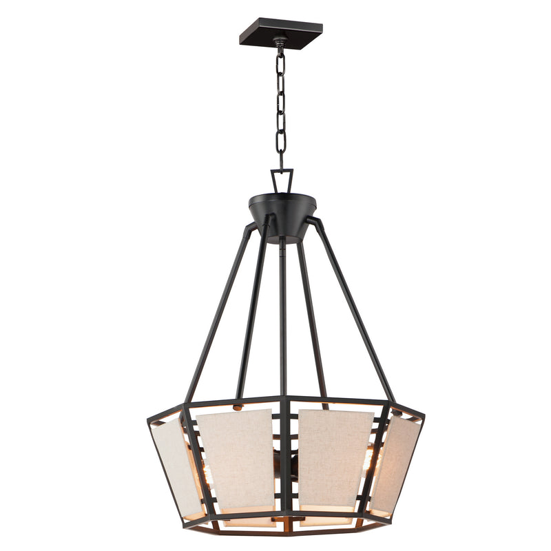 Maxim 20265CVBK Montauk Four Light Chandelier, Black Main Image.jpg
