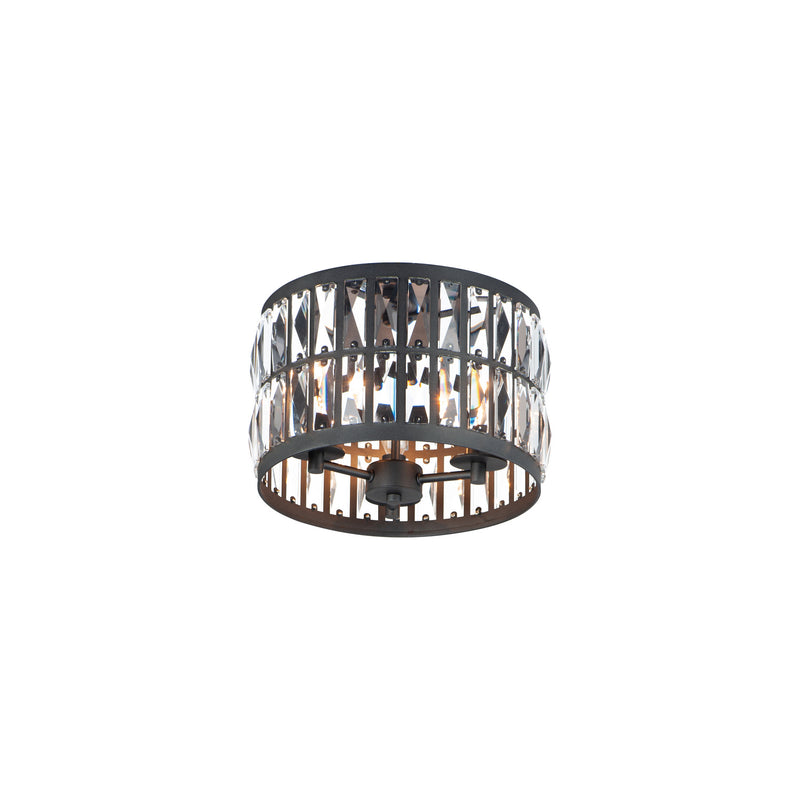 Maxim 21810BCBK Madeline Three Light Flush Mount, Black Main Image.jpg