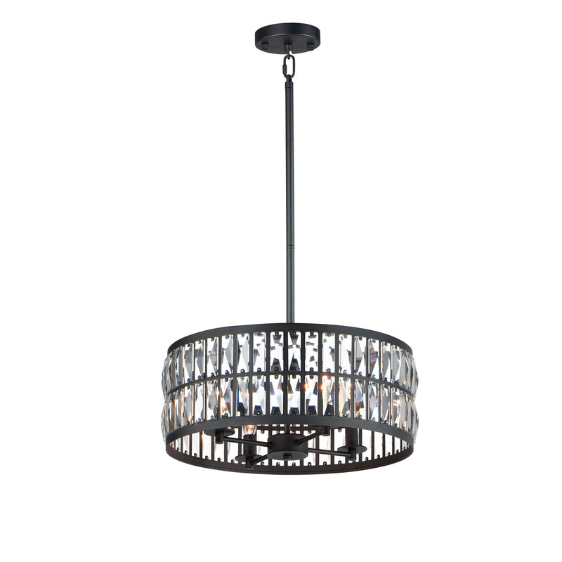 Maxim 21815BCBK Madeline Four Light Pendant, Black Main Image.jpg