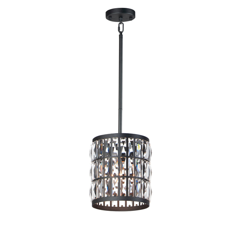 Maxim 21819BCBK Madeline One Light Mini Pendant, Black Main Image.jpg
