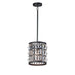 Maxim 21819BCBK Madeline One Light Mini Pendant, Black Main Image.jpg