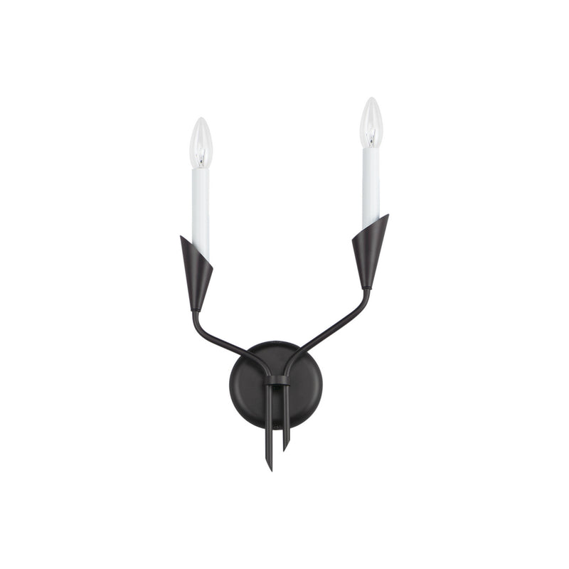 Maxim 24342BK Calyx Two Light Wall Sconce, Black Main Image.jpg