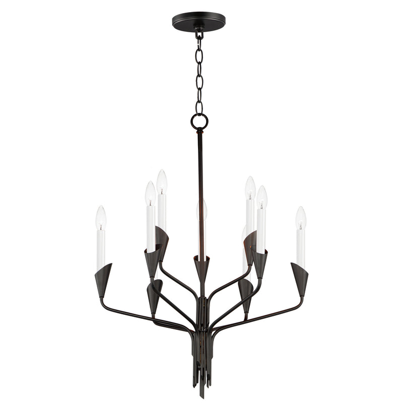 Maxim 24349BK Calyx Nine Light Chandelier, Black Main Image.jpg