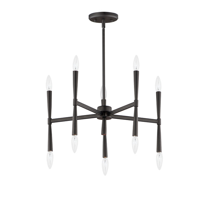 Maxim 24625BK Rome Ten Light Chandelier, Black Main Image.jpg