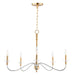 Maxim 25375CLPCSBR Clarion Five Light Chandelier, Polished Chrome / Satin Brass Main Image.jpg