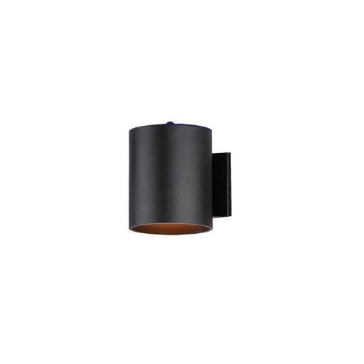 Maxim 26106BK/PHC Outpost One Light Outdoor Wall Lantern, Black Main Image.jpg