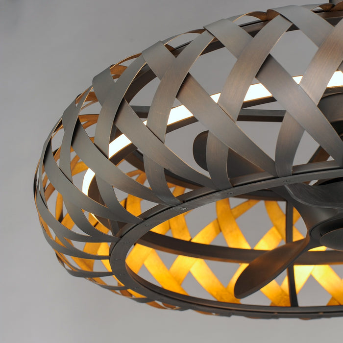 Maxim 61010BZGTGLD Weave LED Fandelight, Bronze Gilt / Gold Alternate Image 2.jpg