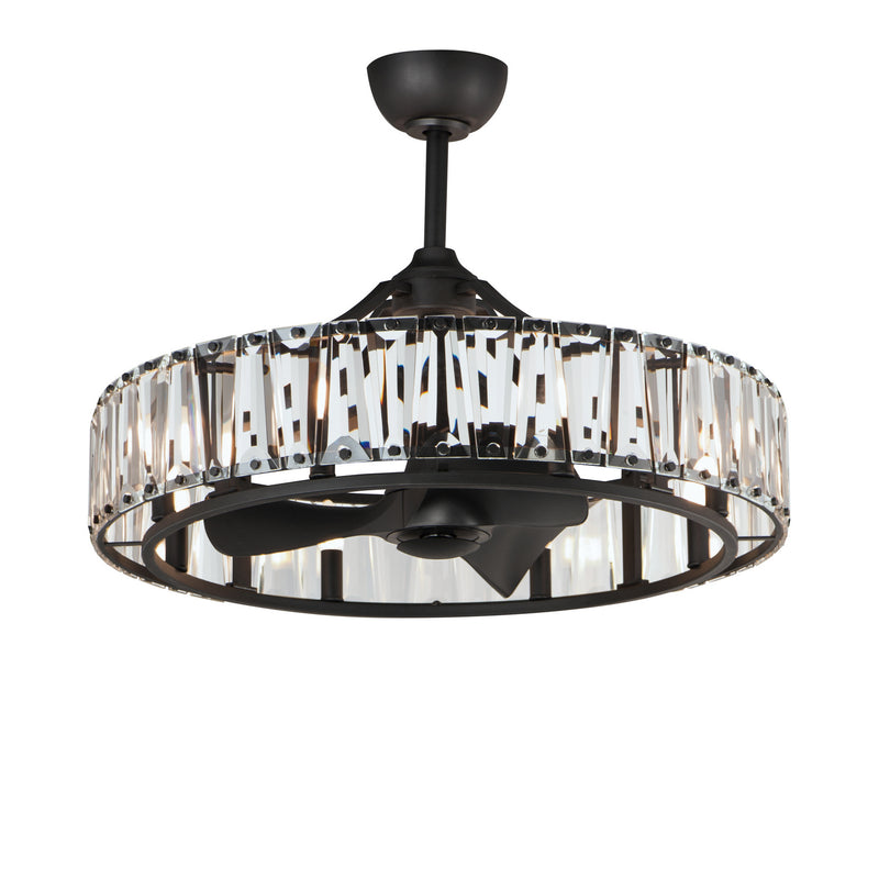 Maxim 61018BK Odeon LED Fandelight, Black Main Image.jpg