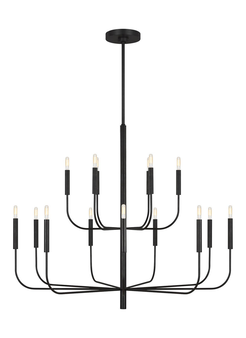 Visual Comfort Studio EC10015AI Brianna 15 Light Chandelier, Aged Iron Main Image.jpg