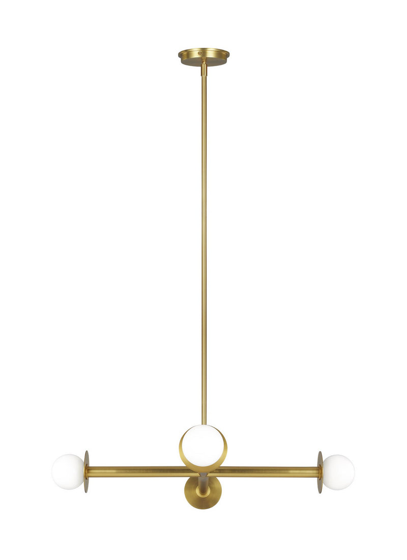 Visual Comfort Studio KC1064BBS Nodes Four Light Chandelier, Burnished Brass Main Image.jpg
