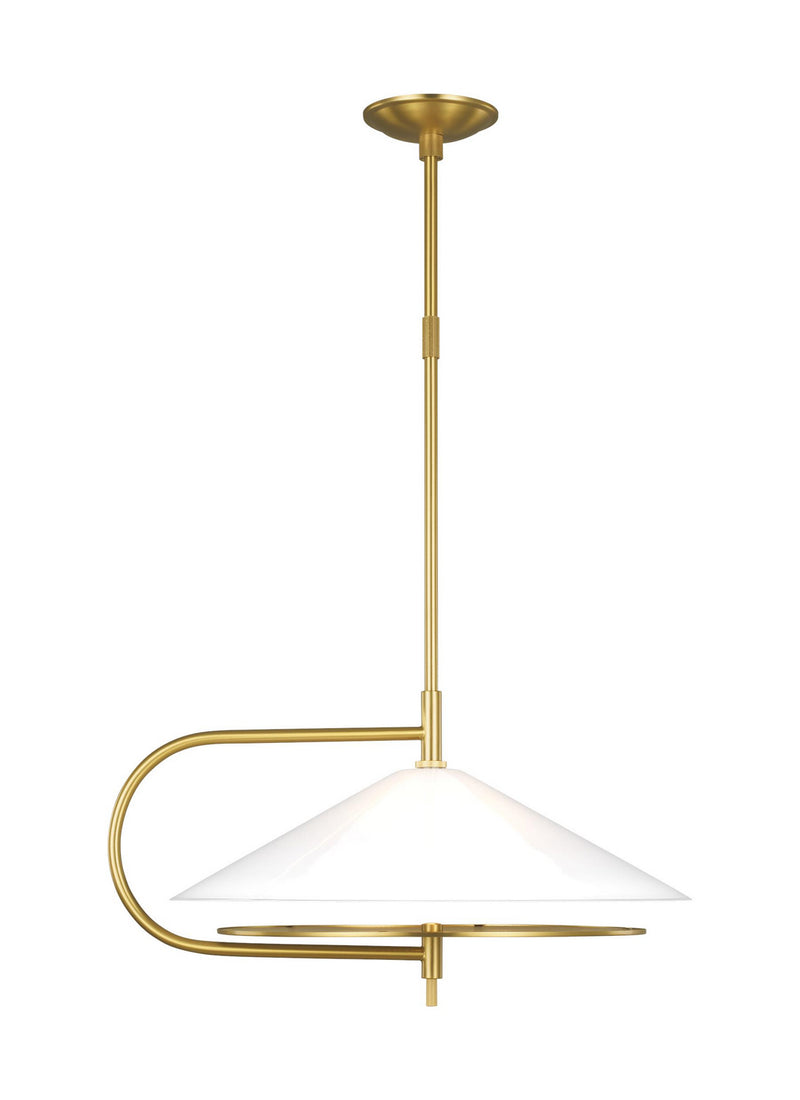 Visual Comfort Studio KP1071BBS Gesture Two Light Pendant, Burnished Brass Main Image.jpg