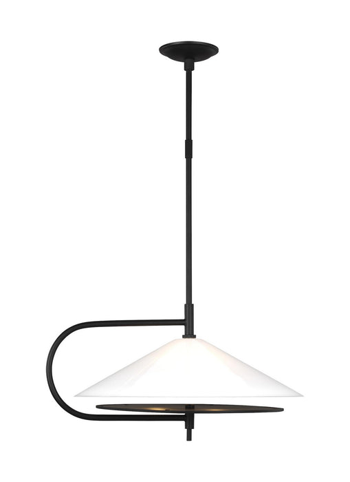 Visual Comfort Studio KP1071MBK Gesture Two Light Pendant, Midnight Black Main Image.jpg