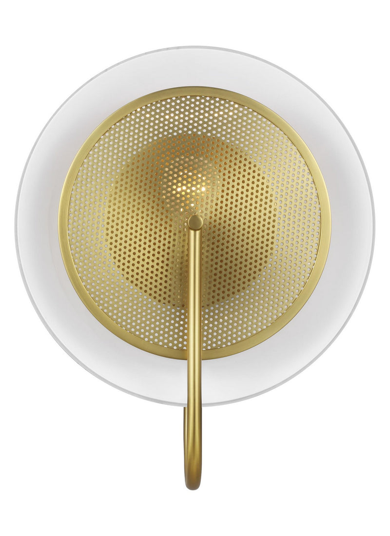Visual Comfort Studio KWL1071BBS Gesture One Light Wall Sconce / Flush Mount, Burnished Brass Main Image.jpg