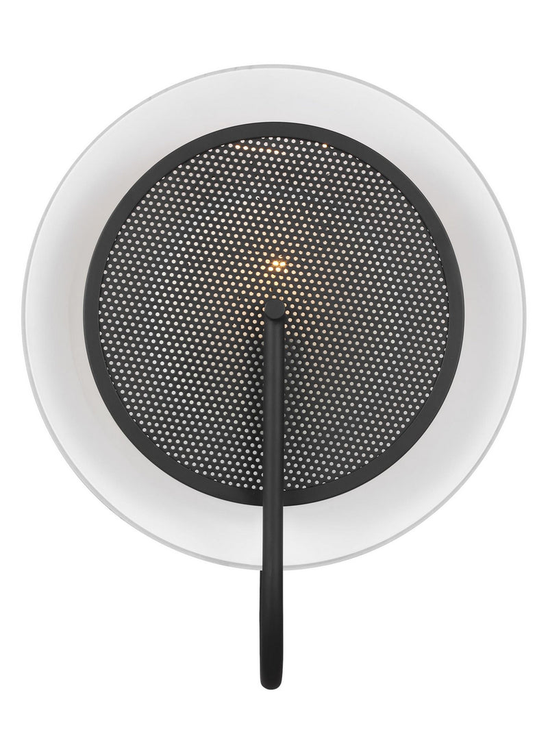 Visual Comfort Studio KWL1071MBK Gesture One Light Wall Sconce / Flush Mount, Midnight Black Main Image.jpg