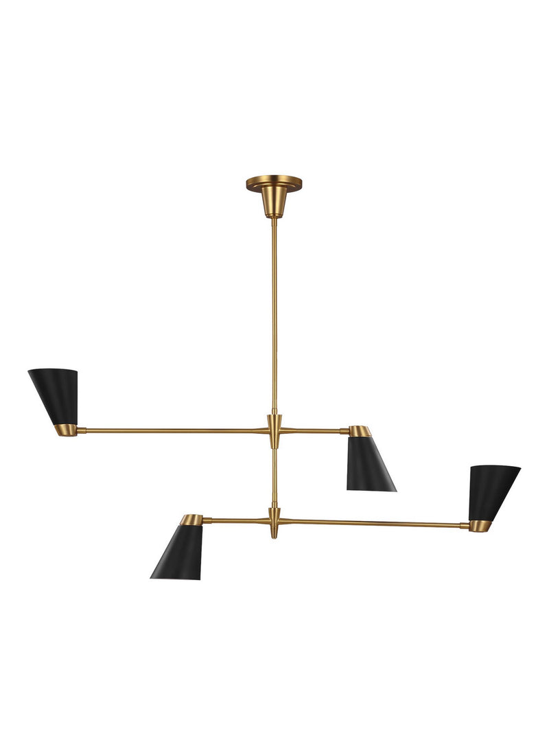 Visual Comfort Studio TC1104BBS Signoret Four Light Chandelier, Burnished Brass Main Image.jpg