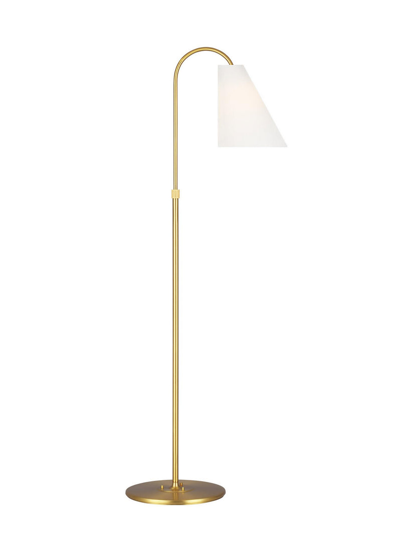 Visual Comfort Studio TT1071BBS1 Signoret One Light Floor Lamp, Burnished Brass Main Image.jpg