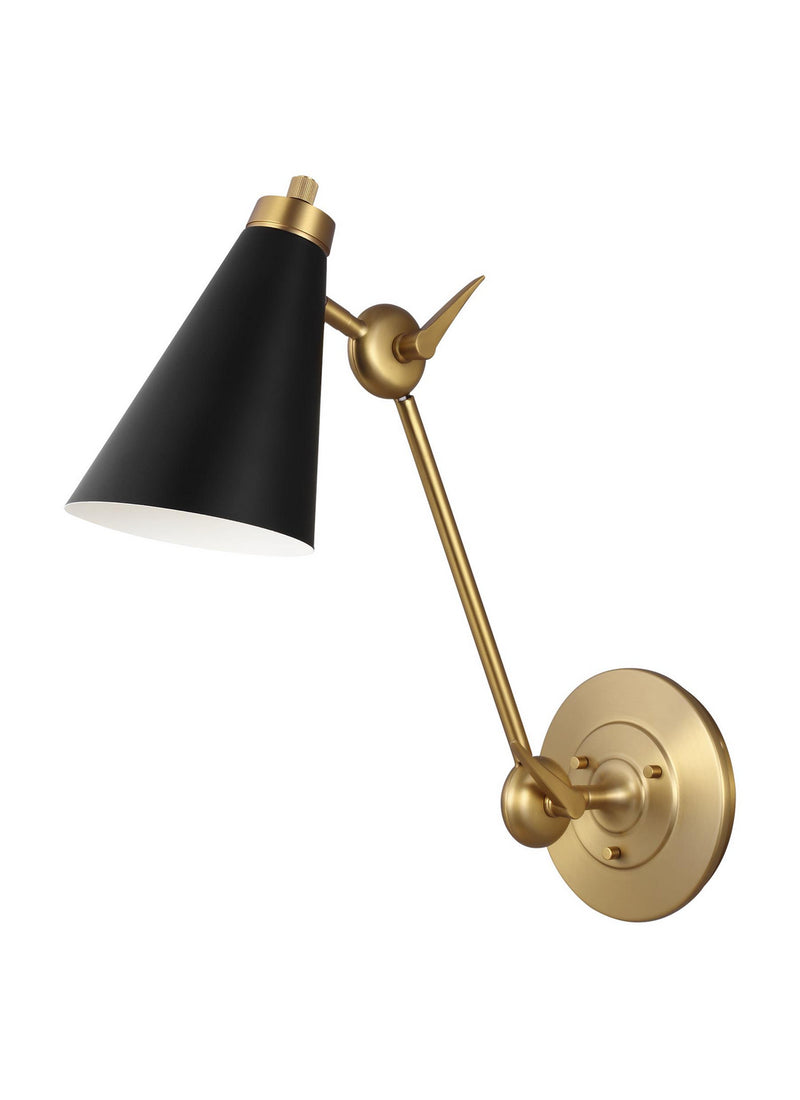 Visual Comfort Studio TW1071BBS Signoret One Light Wall Sconce, Burnished Brass Main Image.jpg