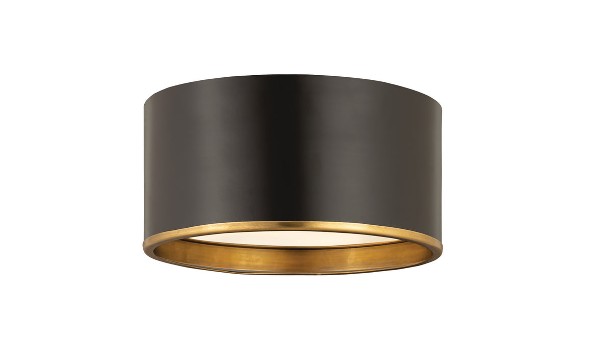 Z-Lite 2303F2-MB-RB Arlo Two Light Flush Mount, Matte Black / Rubbed Brass Main Image.jpg