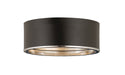 Z-Lite 2303F3-MB-CH Arlo Three Light Flush Mount, Matte Black / Chrome Main Image.jpg