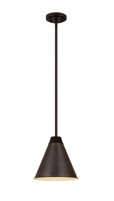 Z-Lite 6011P12-BP Eaton One Light Pendant, Bronze Plate Main Image.jpg