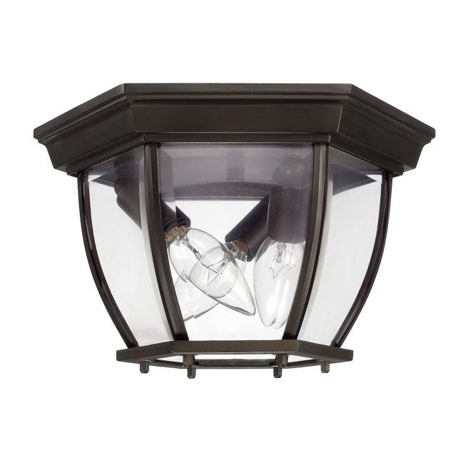 Capital Lighting 9802BK Three Light Outdoor Flush Mount, Black Main Image.jpg
