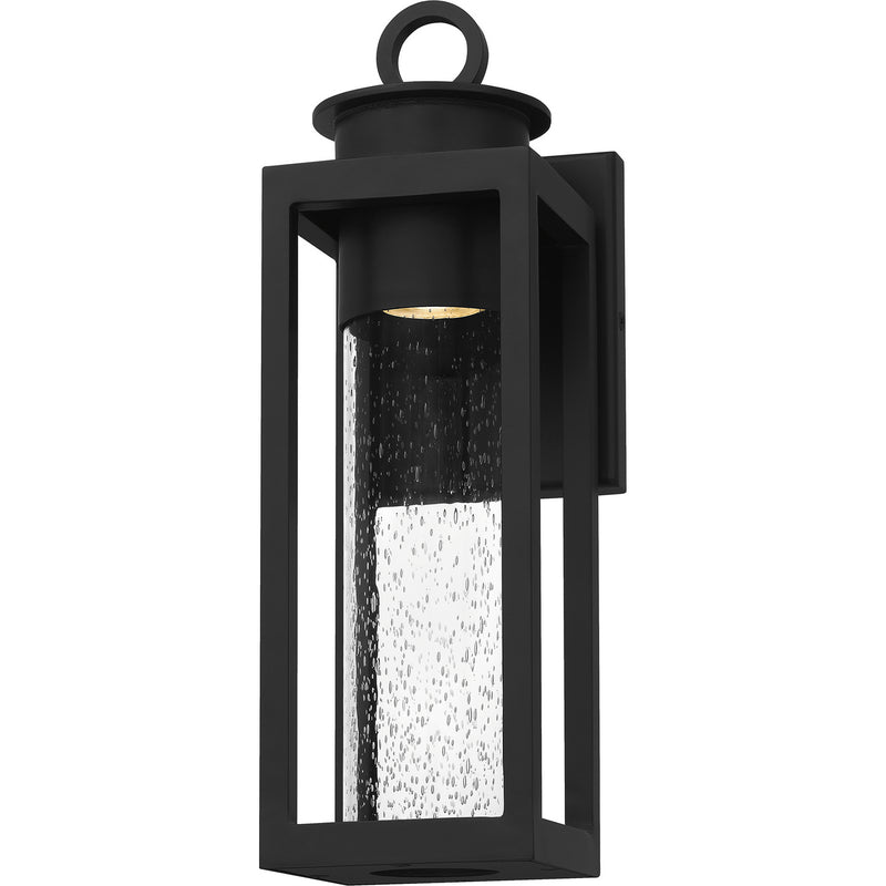 Quoizel DGL8405MBK Donegal One Light Outdoor Wall Mount, Matte Black Main Image.jpg
