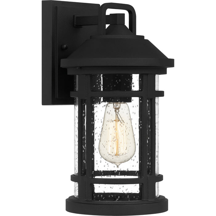 Quoizel QUY8407EK Quincy One Light Outdoor Wall Mount, Earth Black Main Image.jpg