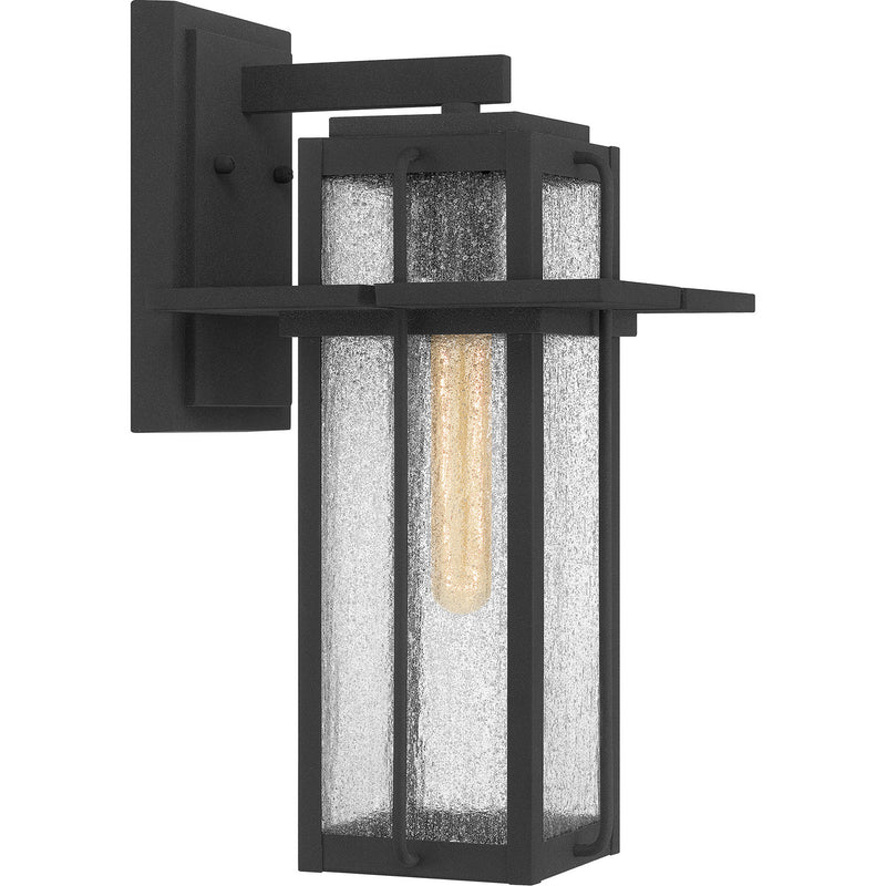 Quoizel RDL8409MB Randall One Light Outdoor Wall Mount, Mottled Black Main Image.jpg