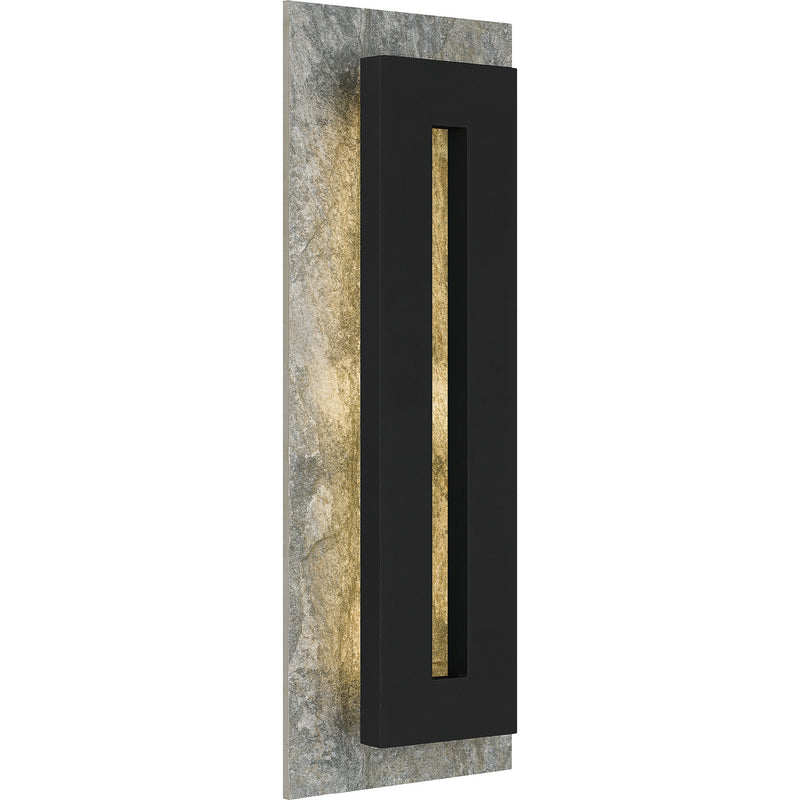Quoizel TTE8408EK Tate LED Outdoor Wall Mount, Earth Black Main Image.jpg
