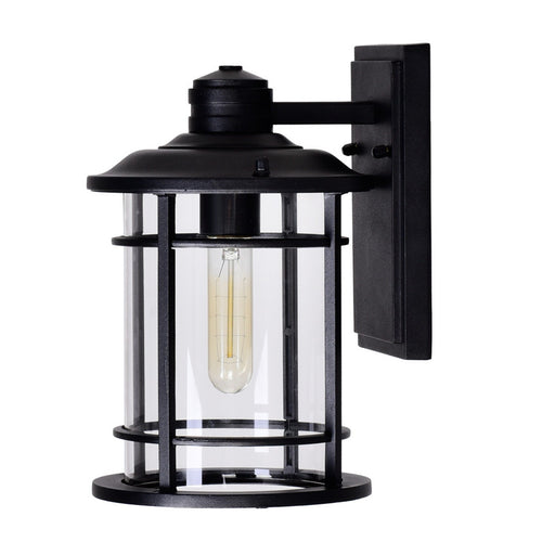 CWI Lighting 0096W7-1-101 Belmont One Light Outdoor Wall Lantern Black Alt 1.jpg