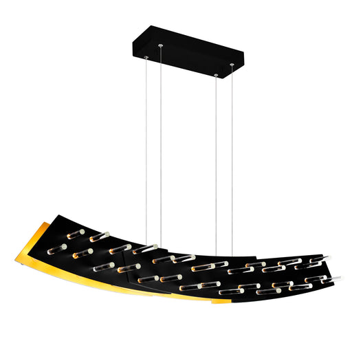 CWI Lighting 1244P40-101 Gondola LED Chandelier Black & Satin Gold.jpg