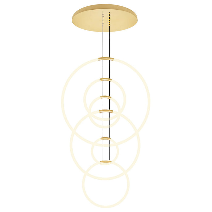 CWI Lighting 1273P35-6-602-R Hoops LED Chandelier Satin Gold.jpg