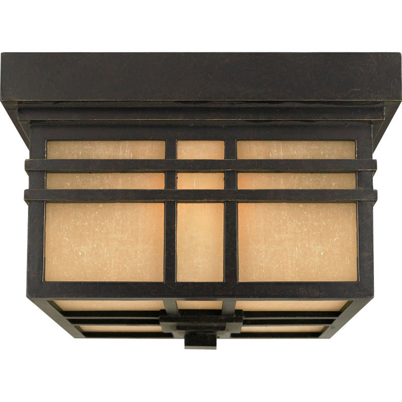 Quoizel HC1612IB Hillcrest Two Light Outdoor Flush Mount, Imperial Bronze Main Image.jpg