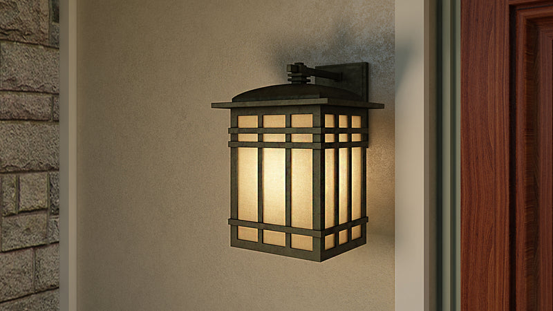 Quoizel HC8409IB Hillcrest One Light Outdoor Wall Lantern, Imperial Bronze Alternate Image.jpg