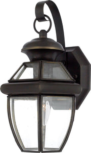 Quoizel NY8315Z Newbury One Light Outdoor Wall Lantern, Medici Bronze Main Image.jpg